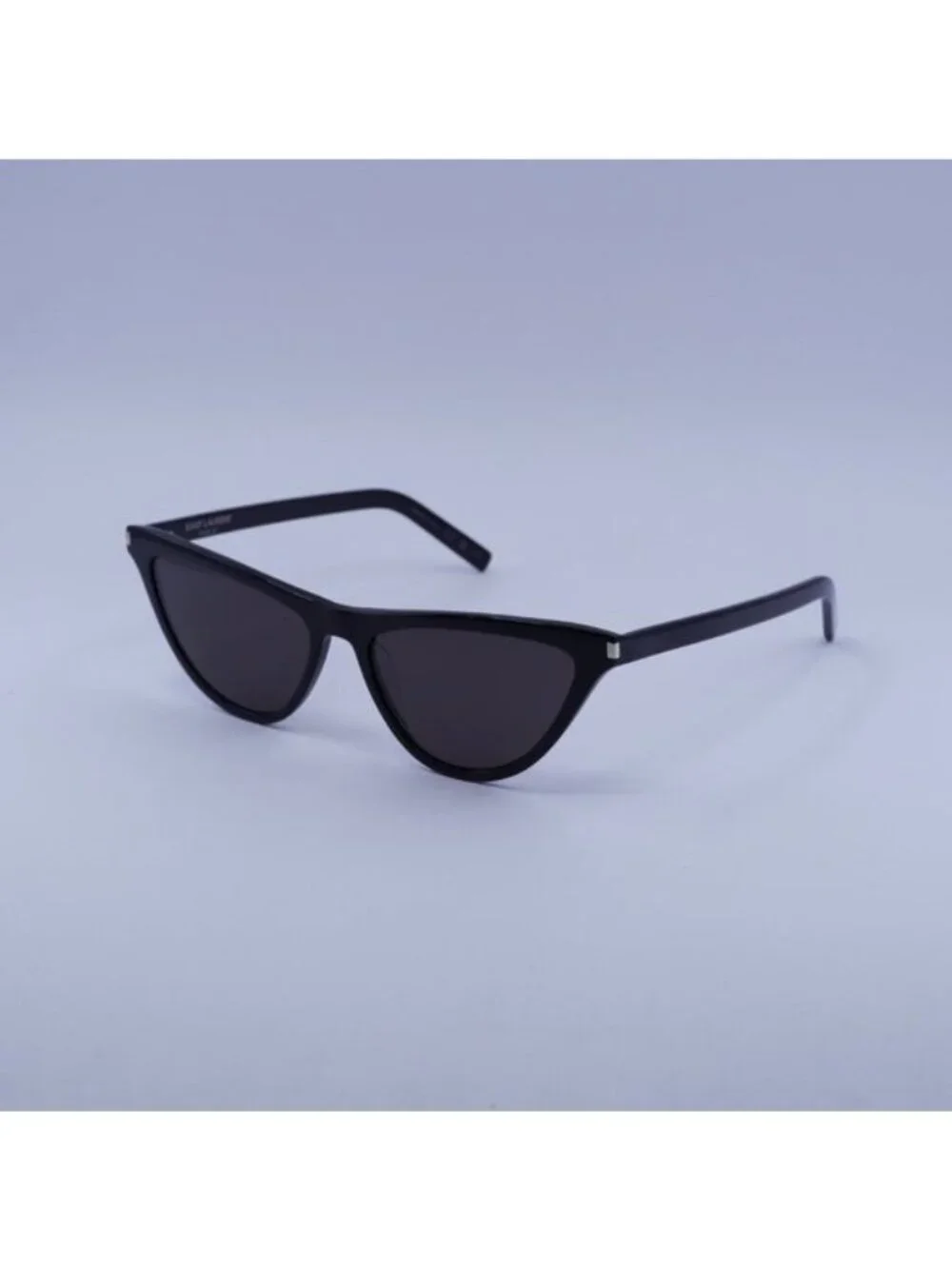 Saint Laurent SL550 SLIM 001 Sunglasses Black Cat Eye Frame, Black Lenses